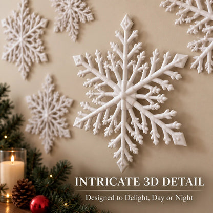 ❄️ LED Snowflake Wall Lights – Create a Magical Christmas Glow