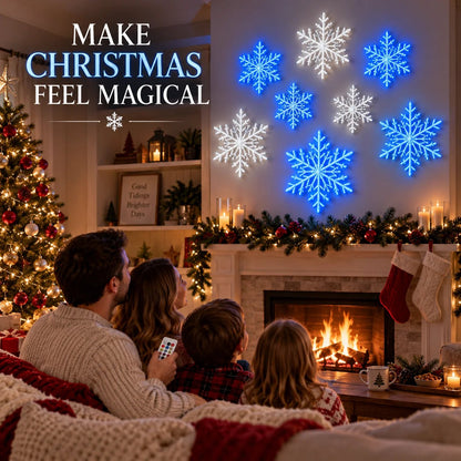 ❄️ LED Snowflake Wall Lights – Create a Magical Christmas Glow