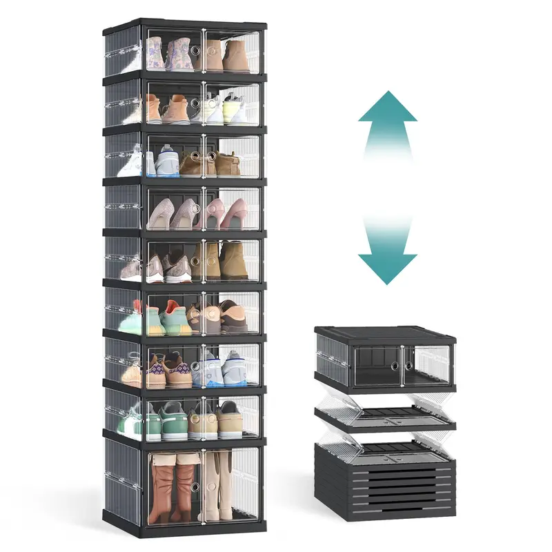 Ink Black-9 Tiers (18 Pairs)