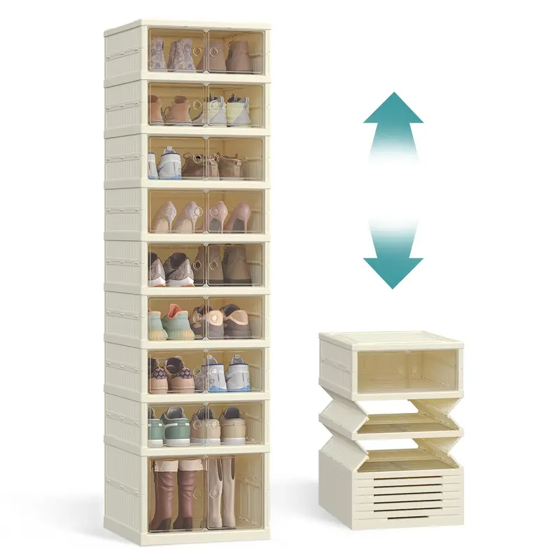 Cream White-9 Tiers (18 Pairs)