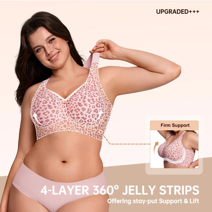 Women Jelly Bras Wirefree Padded Bra