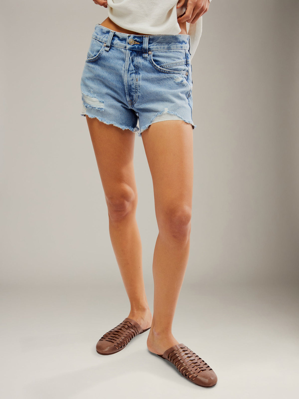 Now or Never Denim Shorts